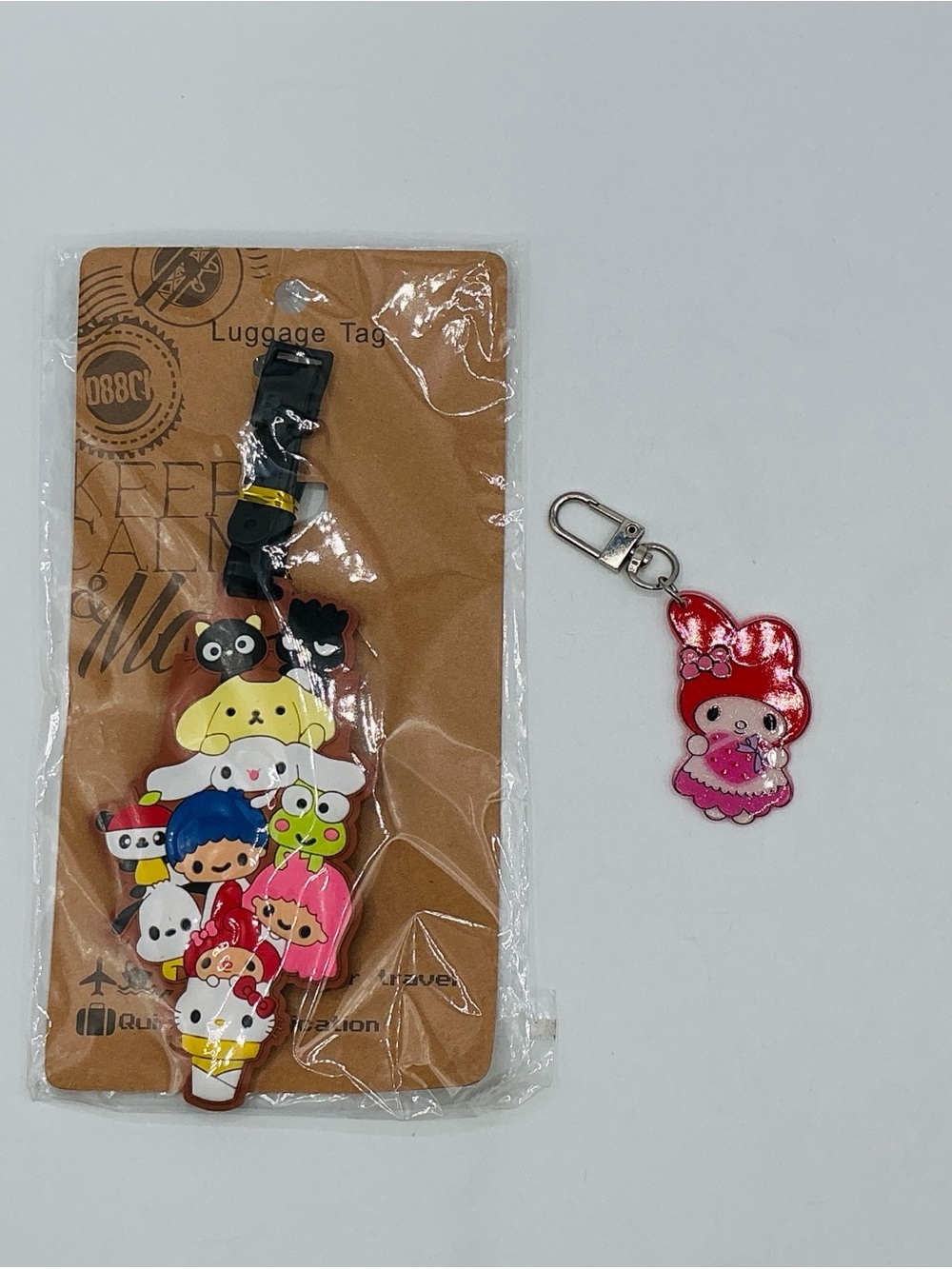 Hello Kitty Lot Friends Plush Stuffed Animals Keychain Luggage Tag Phone Holder - Picture 6 of 16